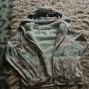 Abercrombie Kids Multicolor Sherpa Hoodie